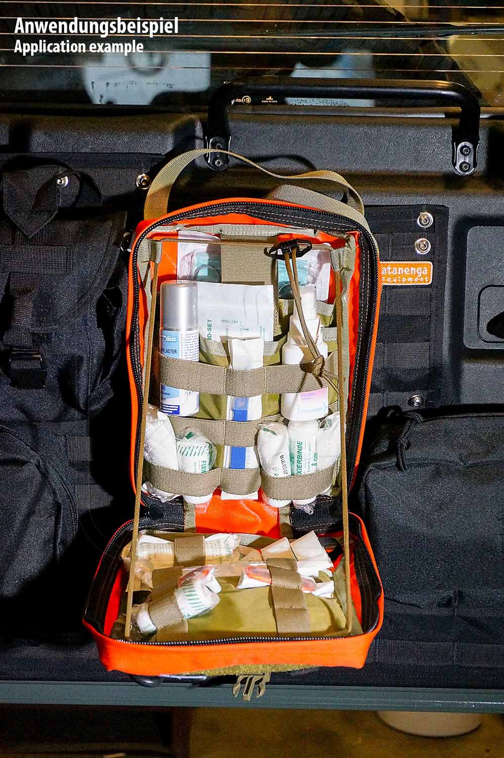 Anwendungsbeispiel, Erste-Hilfe-Tasche Anwendungsbeispiel, Erste-Hilfe-Tasche