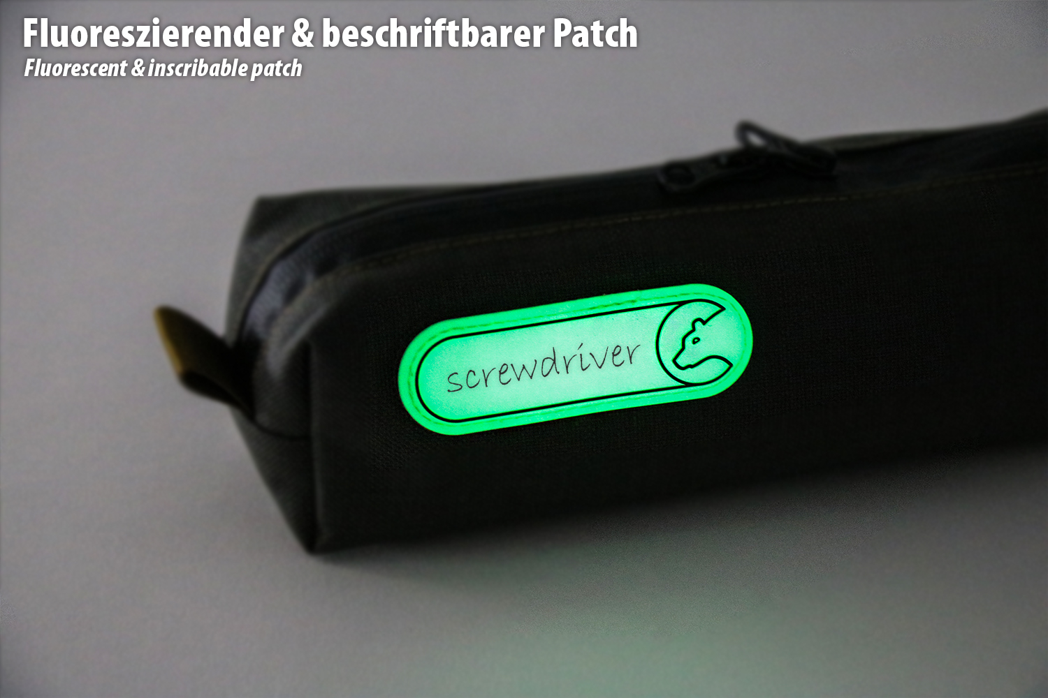 Tool Roll , Werkzeugtasche, Rolltasche, inkl. beschreibbares Leuchtpatch Tool Roll , Werkzeugtasche, Rolltasche, inkl. beschreibbares Leuchtpatch