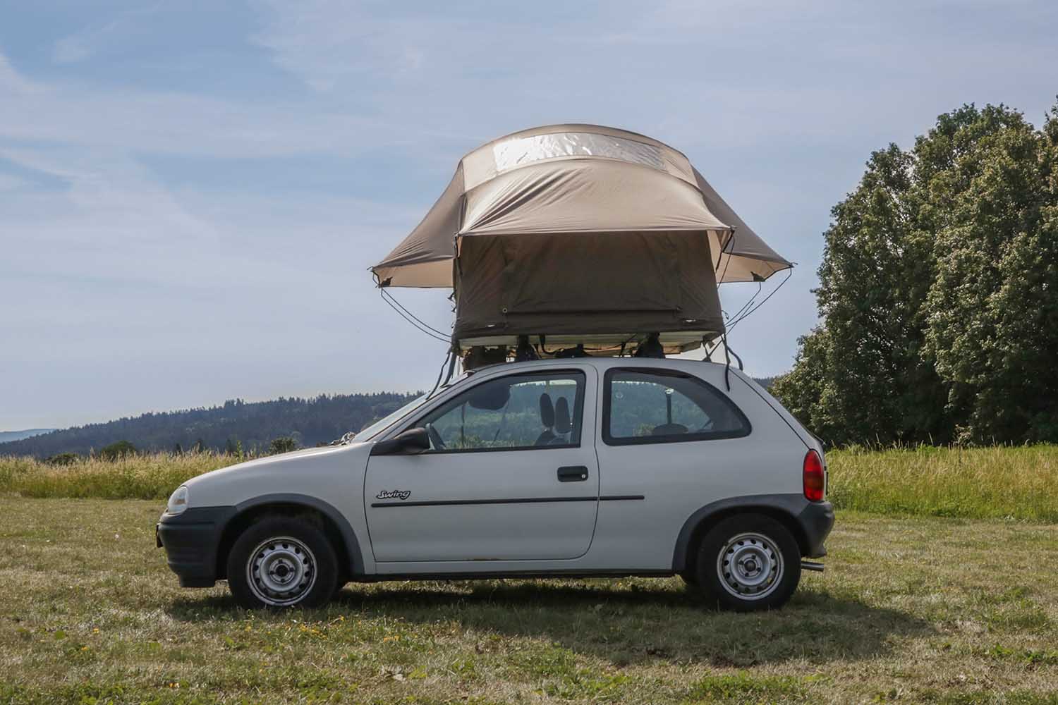 Dachzelt LIGHTWEIGHT: auch für Fahrzeuge mit geringerer Dachlast geeignet Dachzelt LIGHTWEIGHT: auch für Fahrzeuge mit geringerer Dachlast geeignet