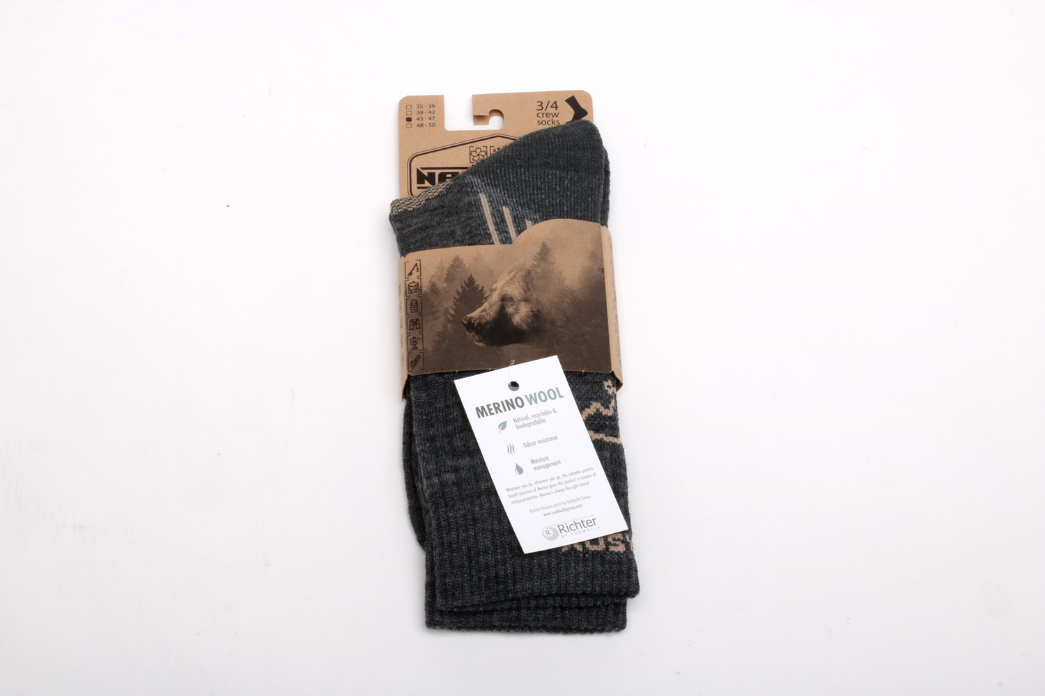 CRWSOX-3 Nakatanenga Merino 3-Jahreszeiten Outdoor-Socken