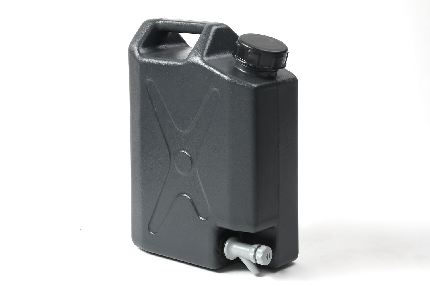 Wasserkanister aus Kunststoff, BPA-frei, grau, 10 Liter Fassungsvermögen Wasserkanister aus Kunststoff, BPA-frei, grau, 10 Liter Fassungsvermögen