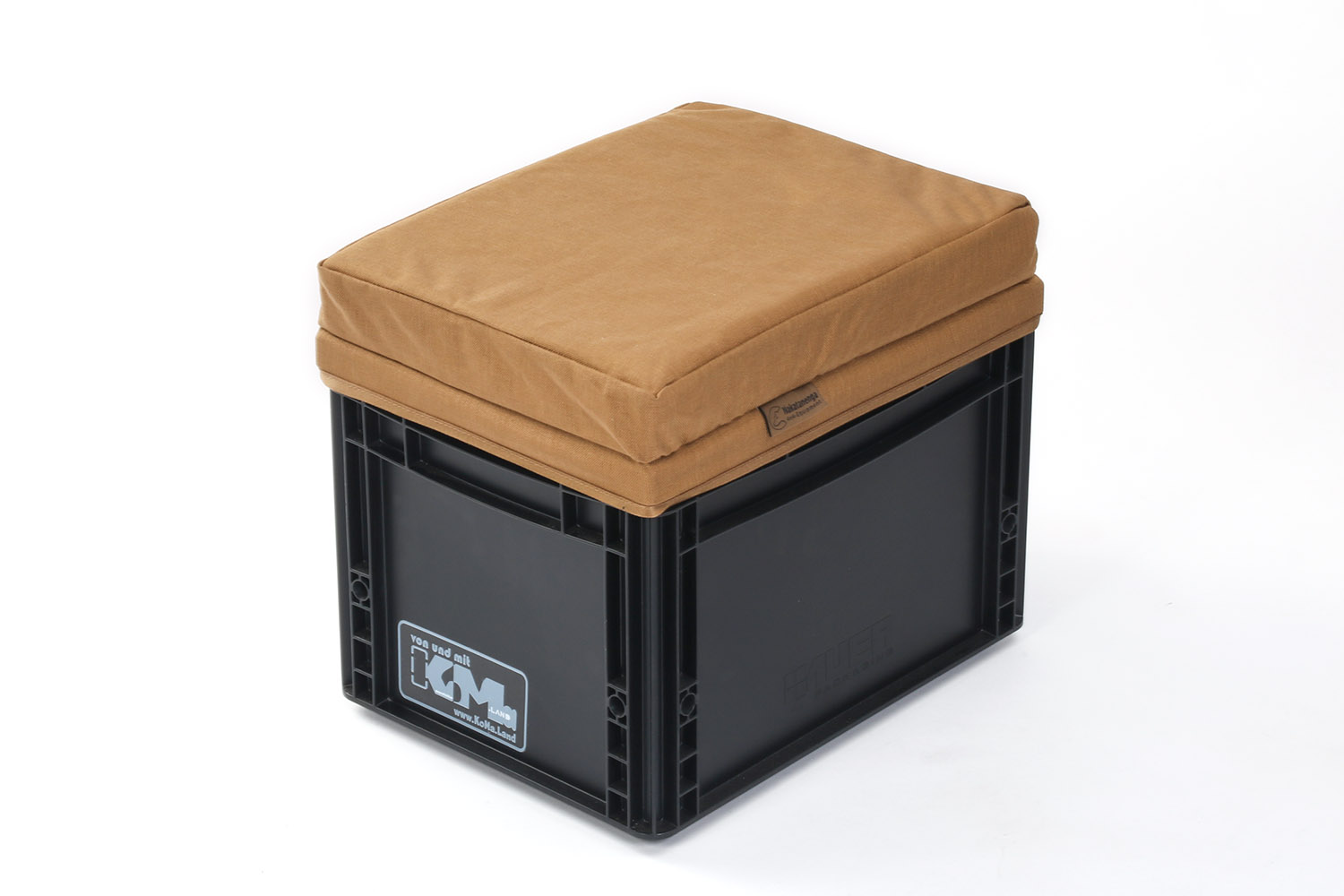 Nano Trocken Trenn Toilette in schwarz mit Sitzauflage in coyote