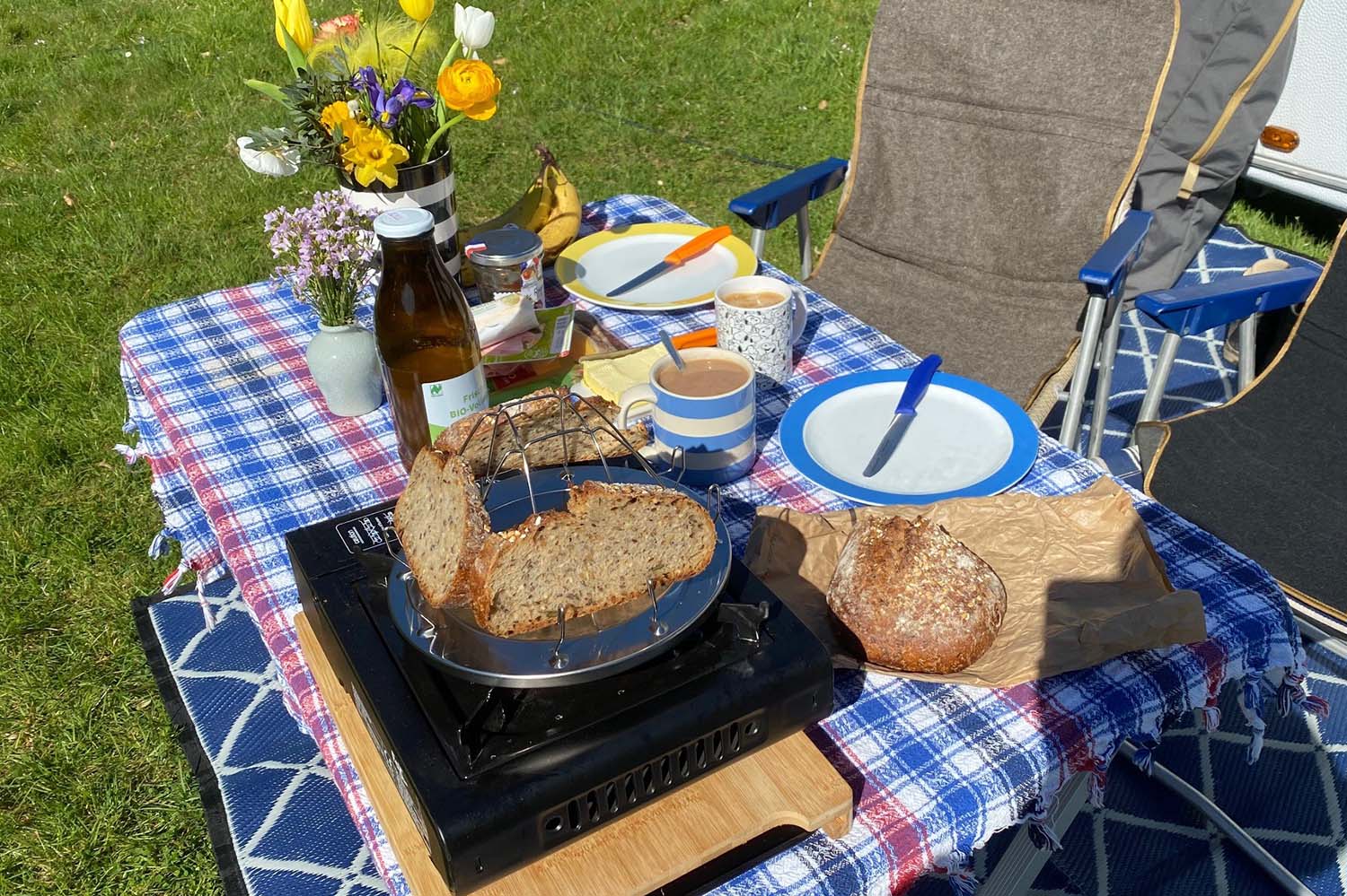 Campingtoaster, Edelstahl Campingtoaster, Edelstahl
