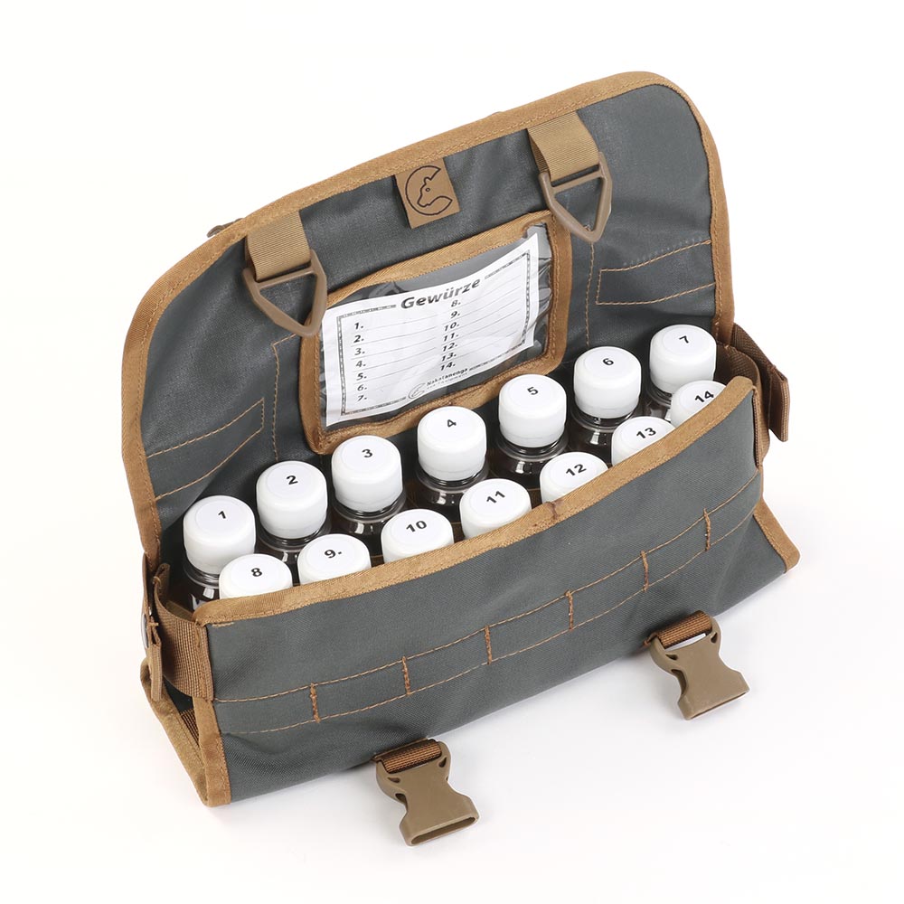 Tool Roll Spice inkl. nummerierter Gewürz-Behälter Tool Roll Spice inkl. nummerierter Gewürz-Behälter