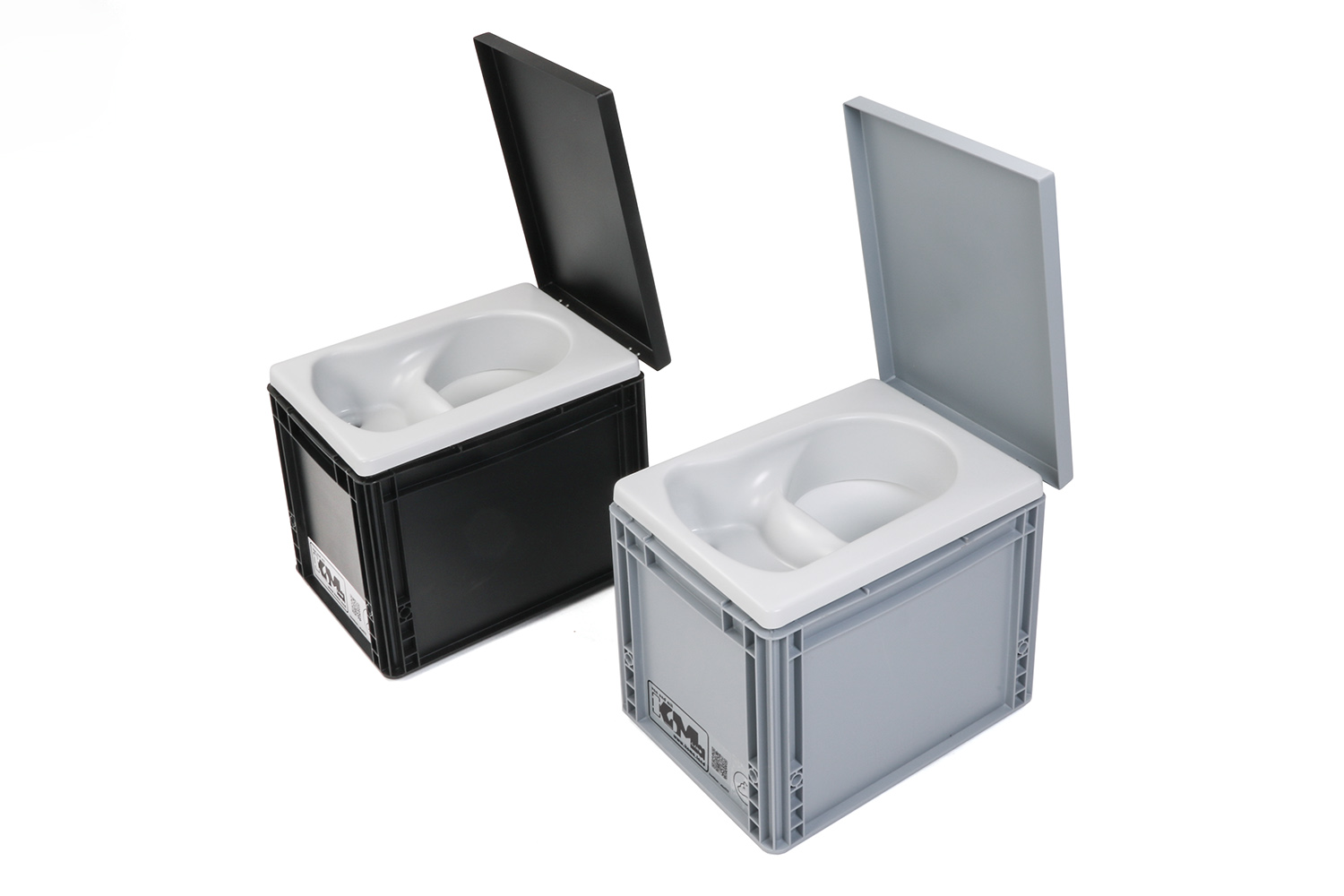 Mini-TrockenTrennToilette, KoMa Kackbox in schwarz oder grau Mini-TrockenTrennToilette, KoMa Kackbox in schwarz oder grau