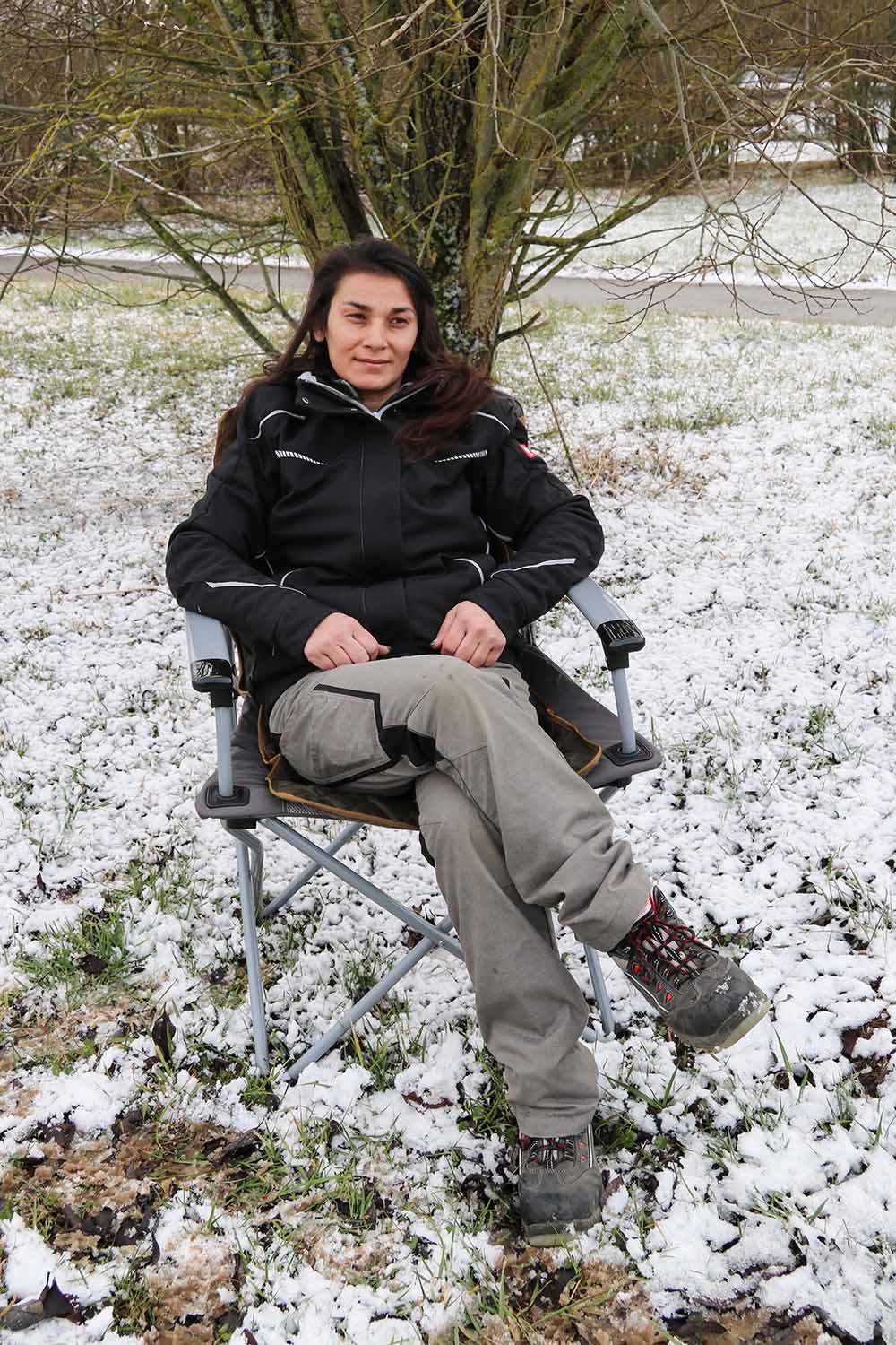 Sitzauflage für Campingstuhl, Nylon und Wolle Sitzauflage für Campingstuhl, Nylon und Wolle