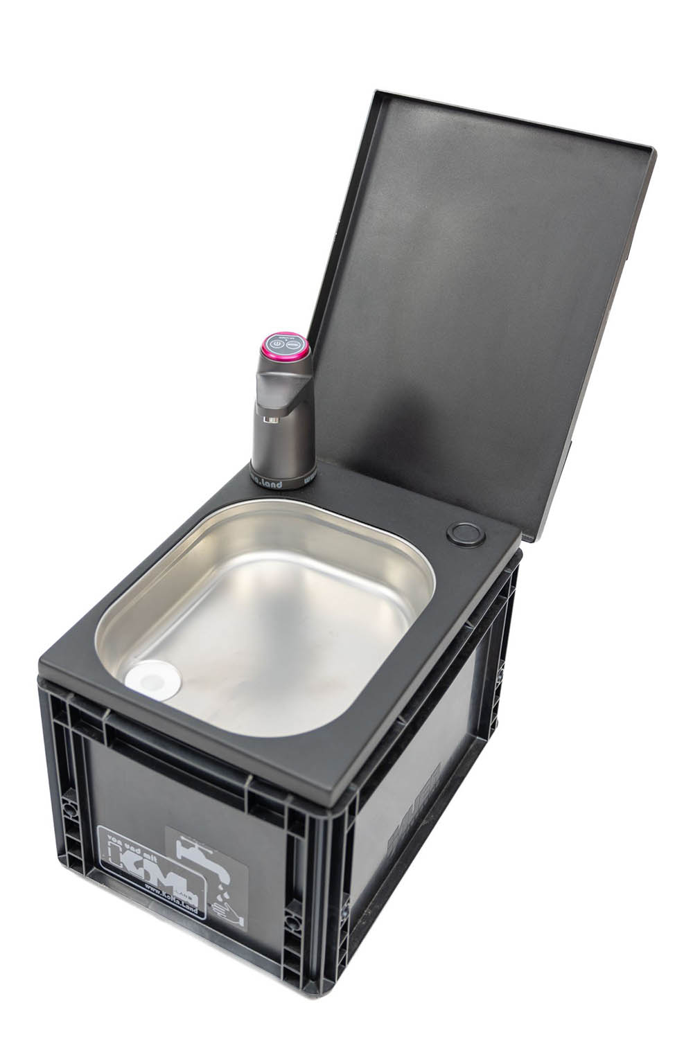 Waschbecken für unterwegs, schwarz