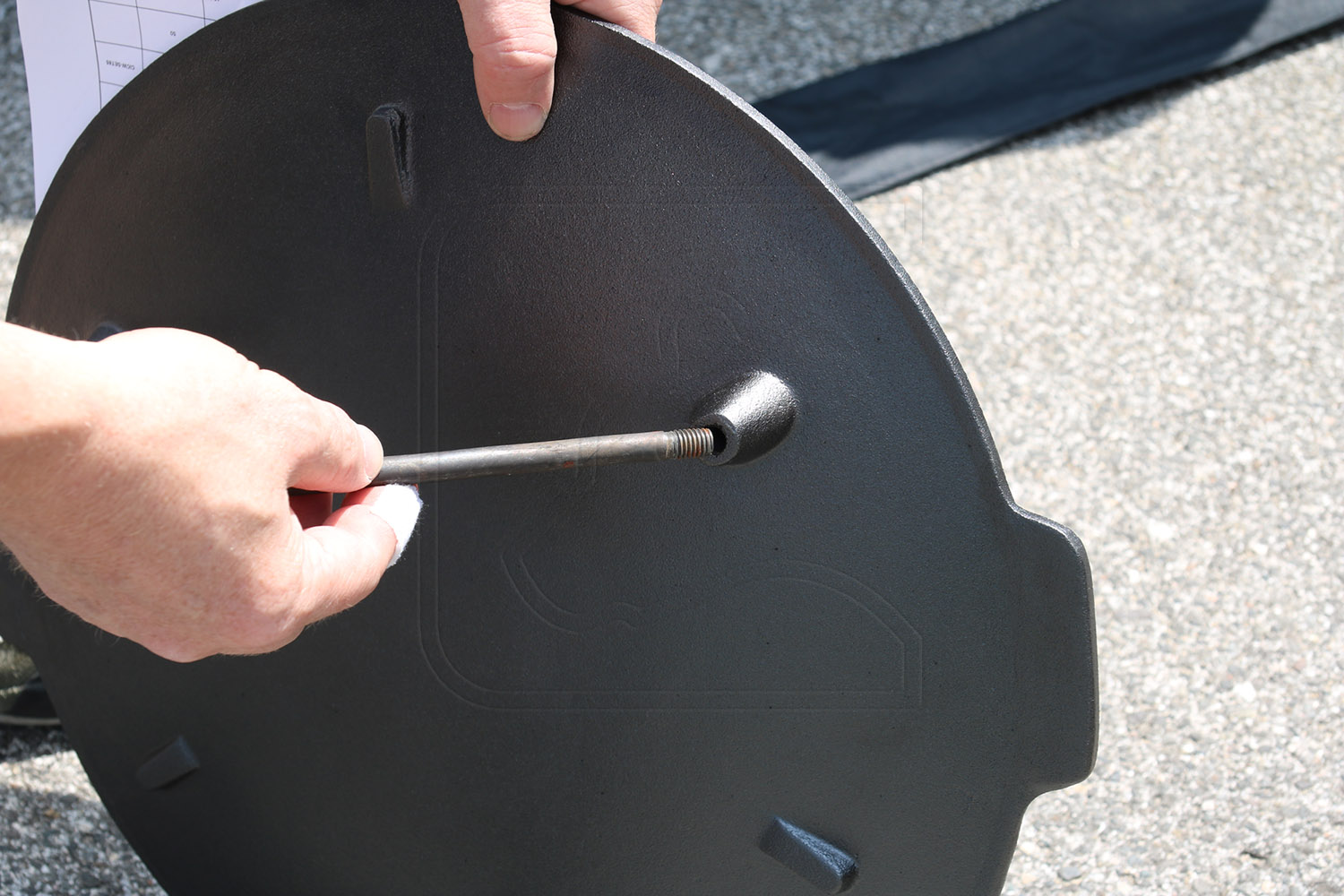 Befestigung der Füße, Grillplatte, Camping kochen Befestigung der Füße, Grillplatte, Camping kochen
