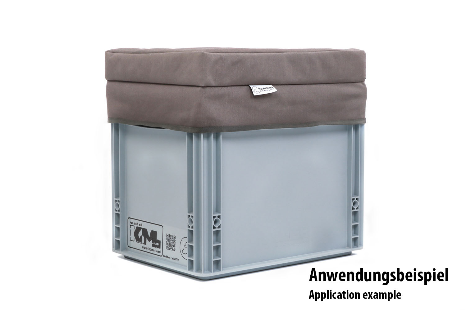 Sitzauflage für Mini-TrockenTrennToilette KoMa Kackbox, grau Sitzauflage für Mini-TrockenTrennToilette KoMa Kackbox, grau