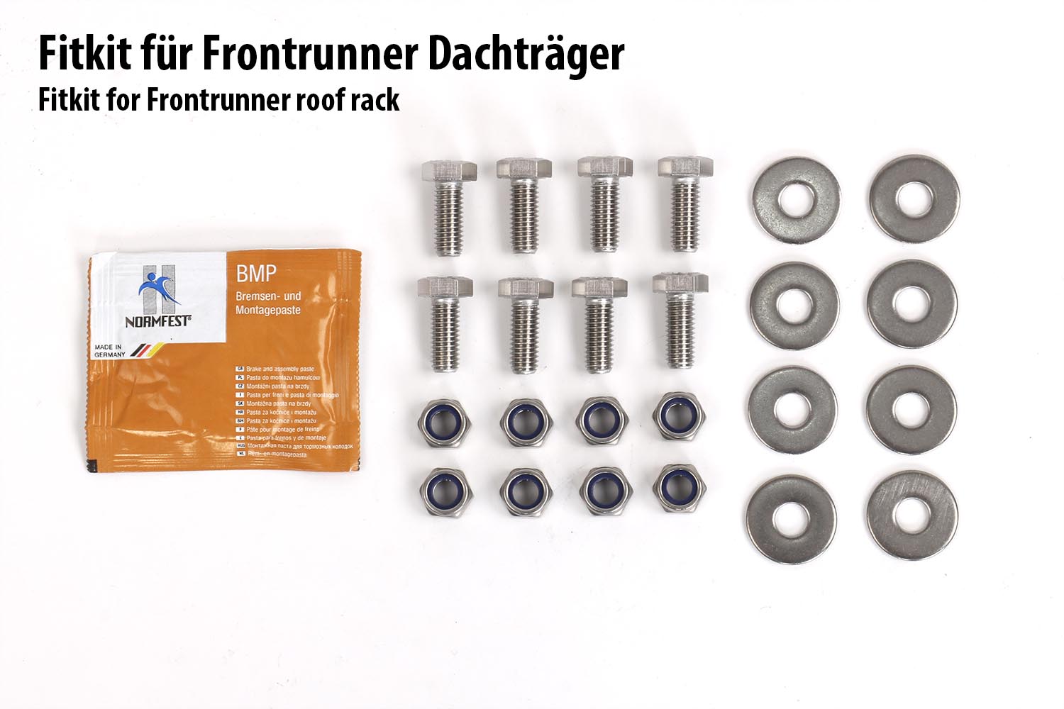 Fitkit für Schnellmontageschienen für Frontrunner Dachträger