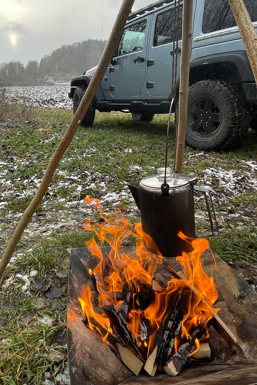 Anwendungsbeispiel, Outdoor-Kaffeekanne Anwendungsbeispiel, Outdoor-Kaffeekanne