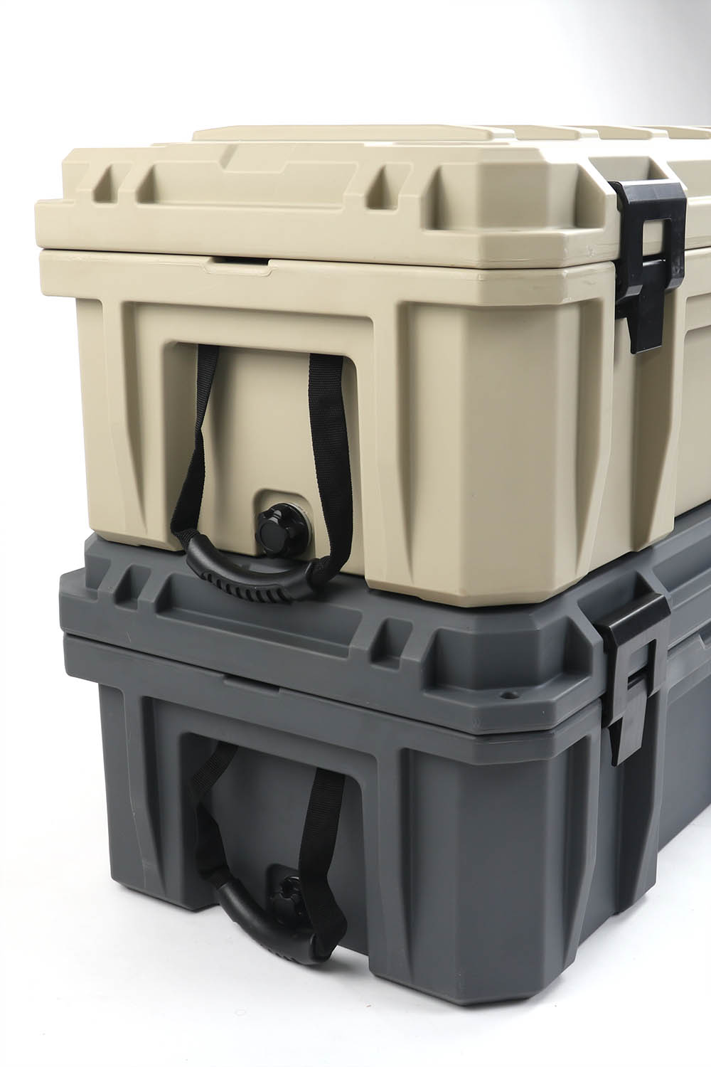Transportbox, 110l, sand oder grau, Detailaufnahme Transportbox, 110l, sand oder grau, Detailaufnahme