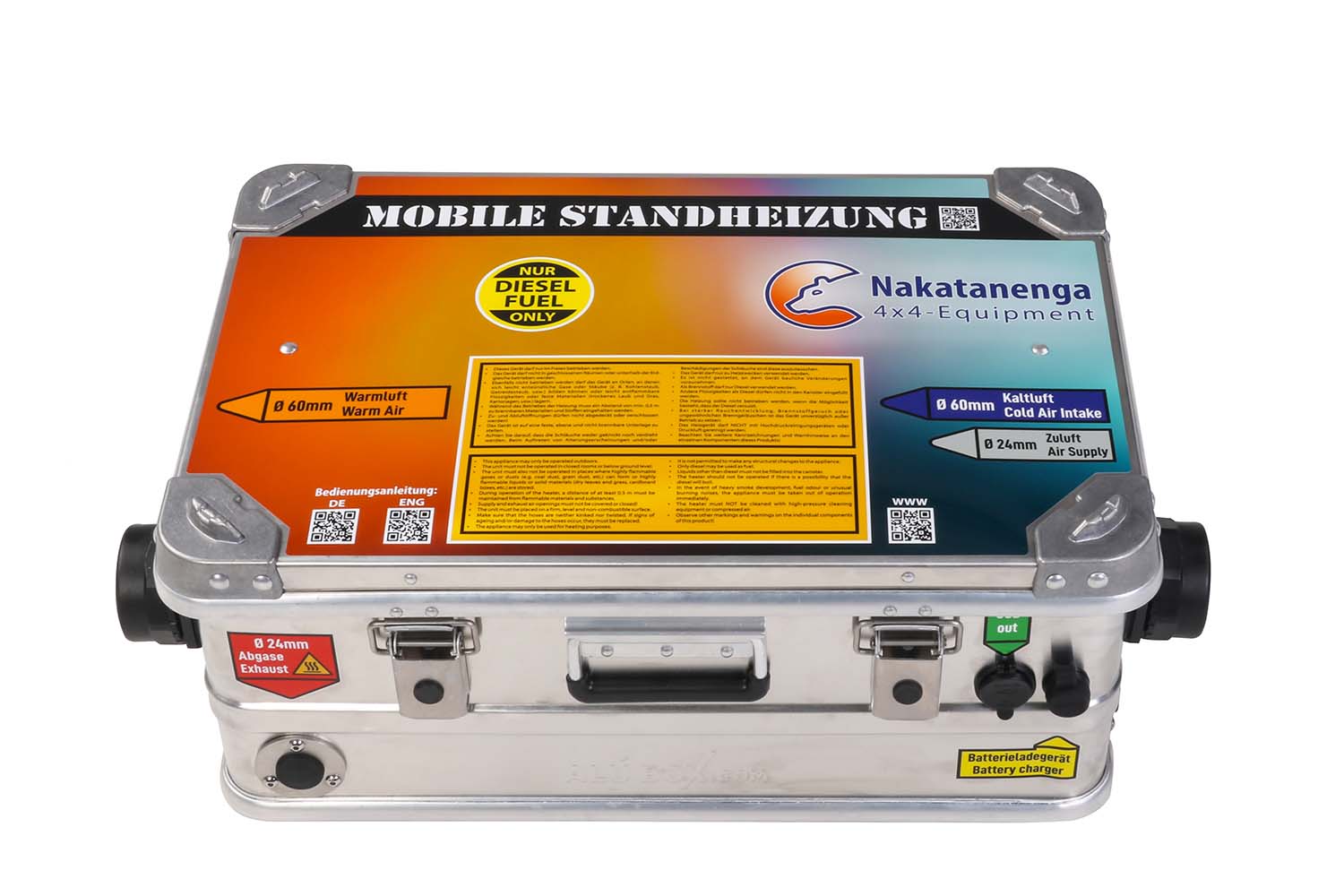 Mobile Standheizung, mit Batterie Mobile Standheizung, mit Batterie