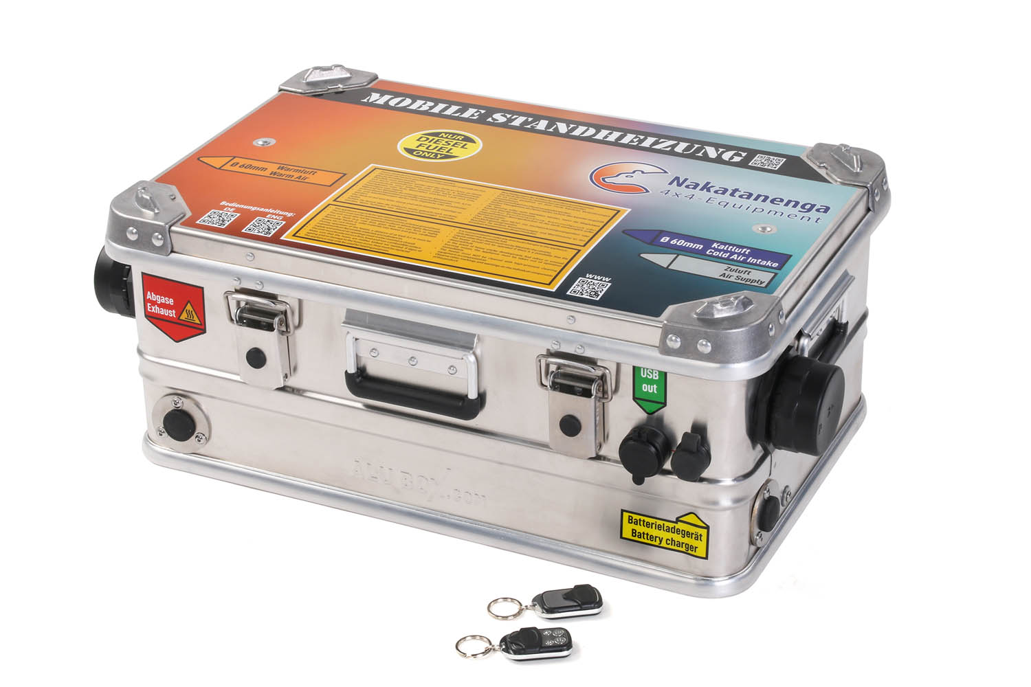 Standheizungsbox mit Batterien und Tank Standheizungsbox mit Batterien und Tank