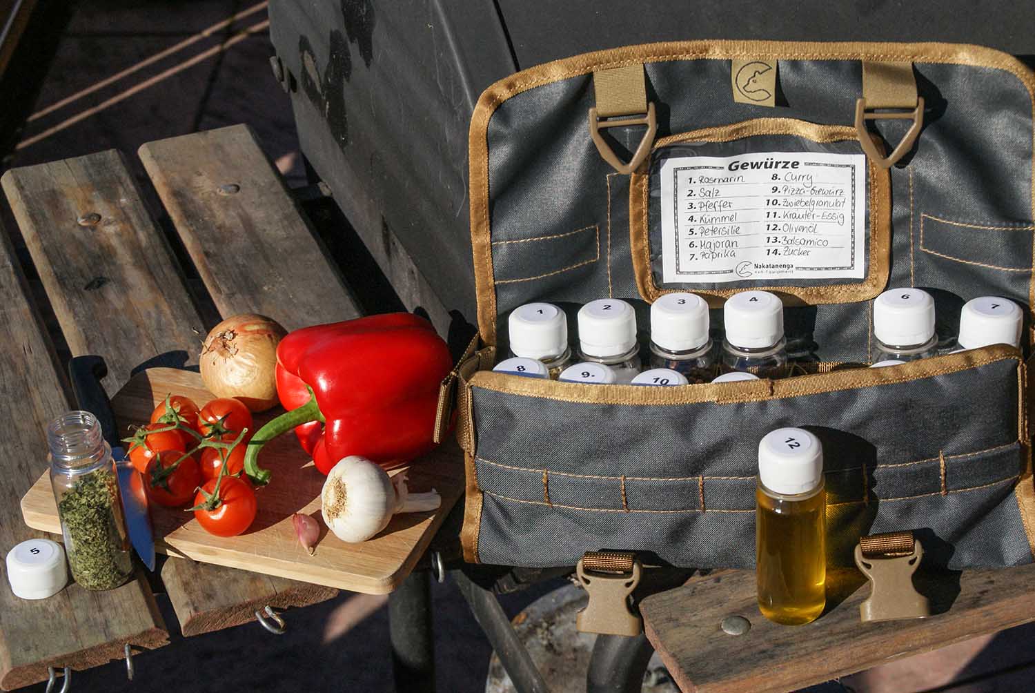 Tool Roll Spice inkl. Gewürzbehälter, ausrollbar Tool Roll Spice inkl. Gewürzbehälter, ausrollbar
