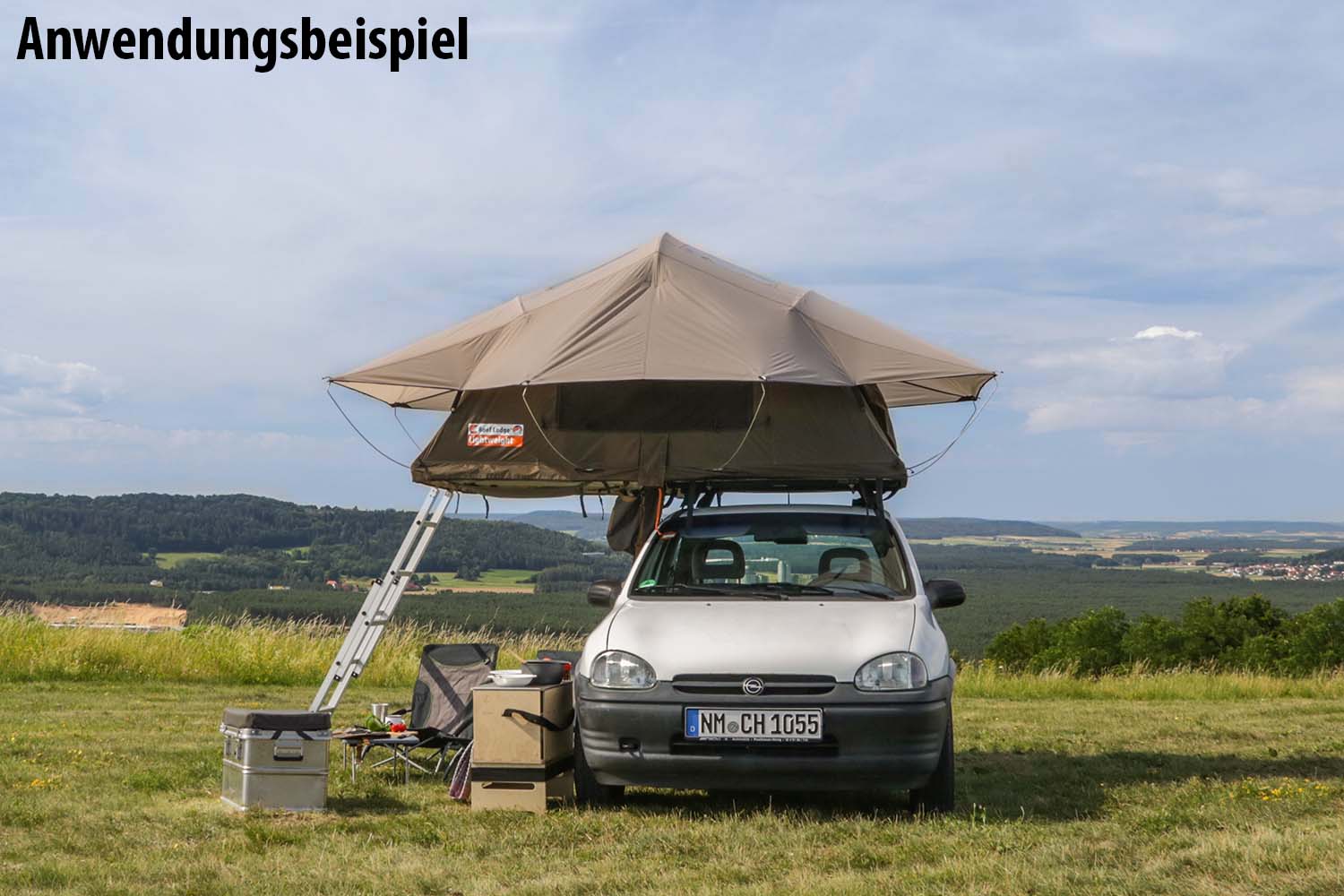 Dachzelt LIGHTWEIGHT: auch für Fahrzeuge mit geringerer Dachlast geeignet Dachzelt LIGHTWEIGHT: auch für Fahrzeuge mit geringerer Dachlast geeignet