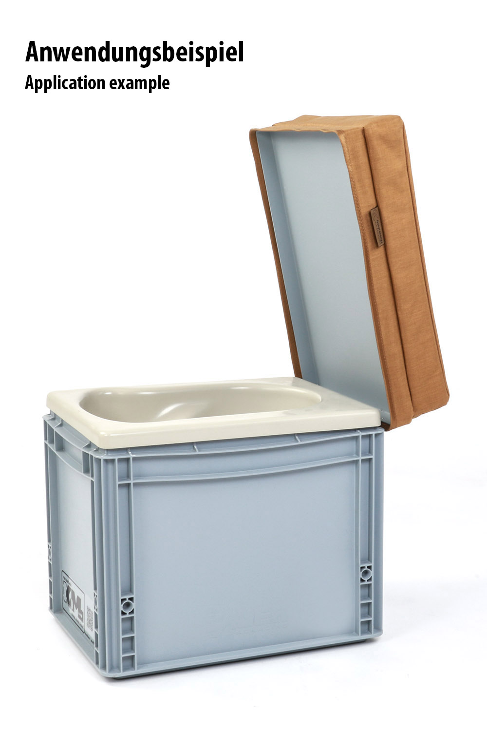 Sitzauflage für Mini-TrockenTrennToilette KoMa Kackbox, coyote Sitzauflage für Mini-TrockenTrennToilette KoMa Kackbox, coyote