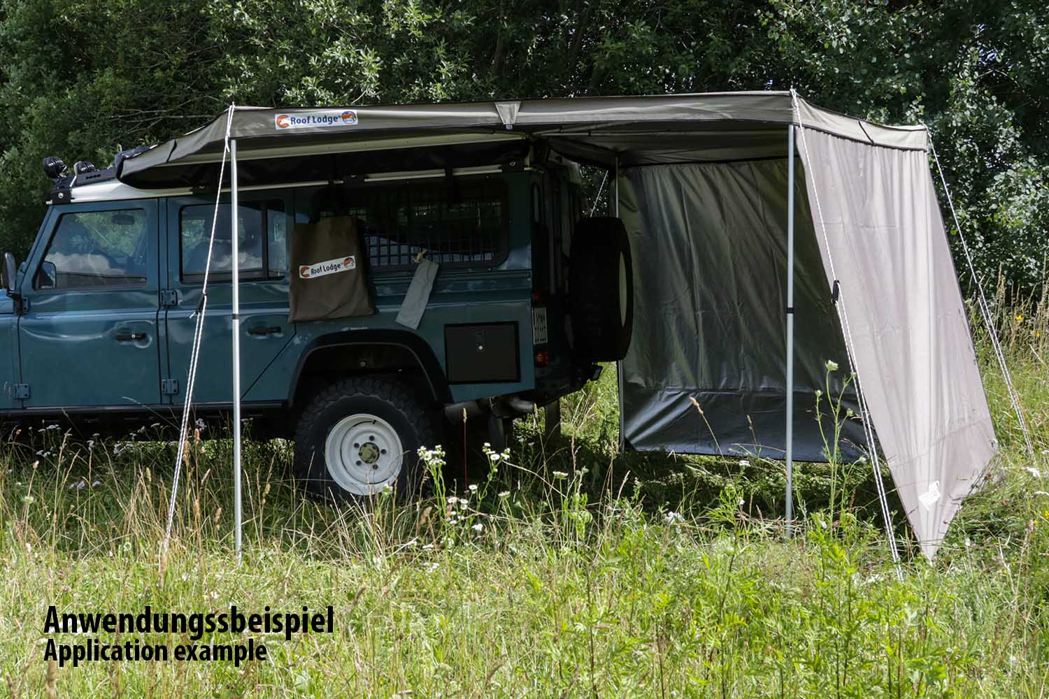 Seitenteile für Nakatanenga 270° Grad Markise steingrau Seitenteile für Nakatanenga 270° Grad Markise steingrau