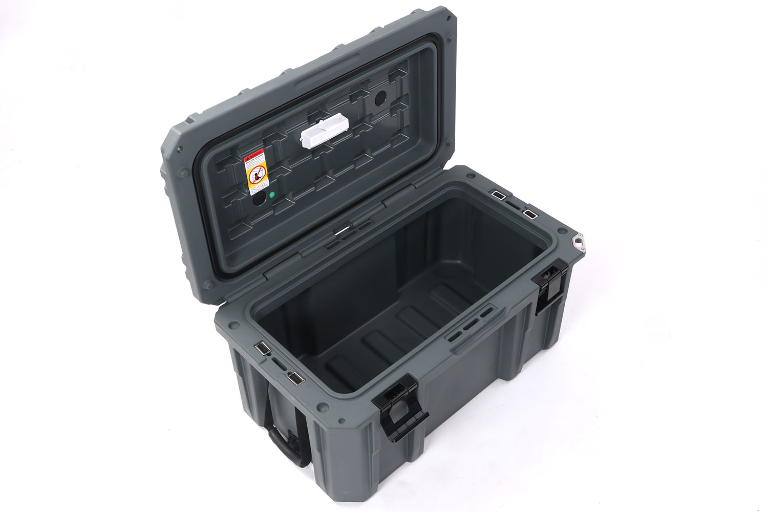 Transportbox mit Ventil, wasserfest, basaltgrau, 90l Transportbox mit Ventil, wasserfest, basaltgrau, 90l