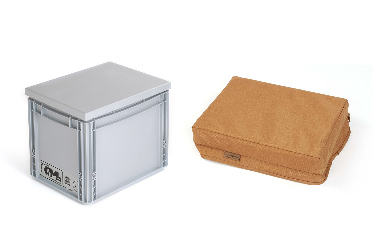 Mini-TrockenTrennToilette, KoMa Kackbox, grau, mit Sitzauflage, coyote Mini-TrockenTrennToilette, KoMa Kackbox, grau, mit Sitzauflage, coyote