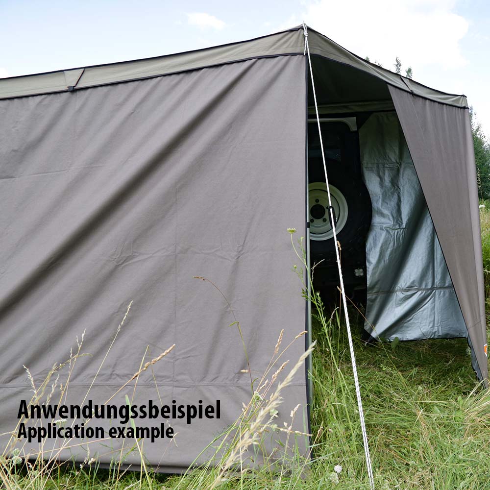 Seitenteile für Nakatanenga 270° Grad Markise steingrau Seitenteile für Nakatanenga 270° Grad Markise steingrau