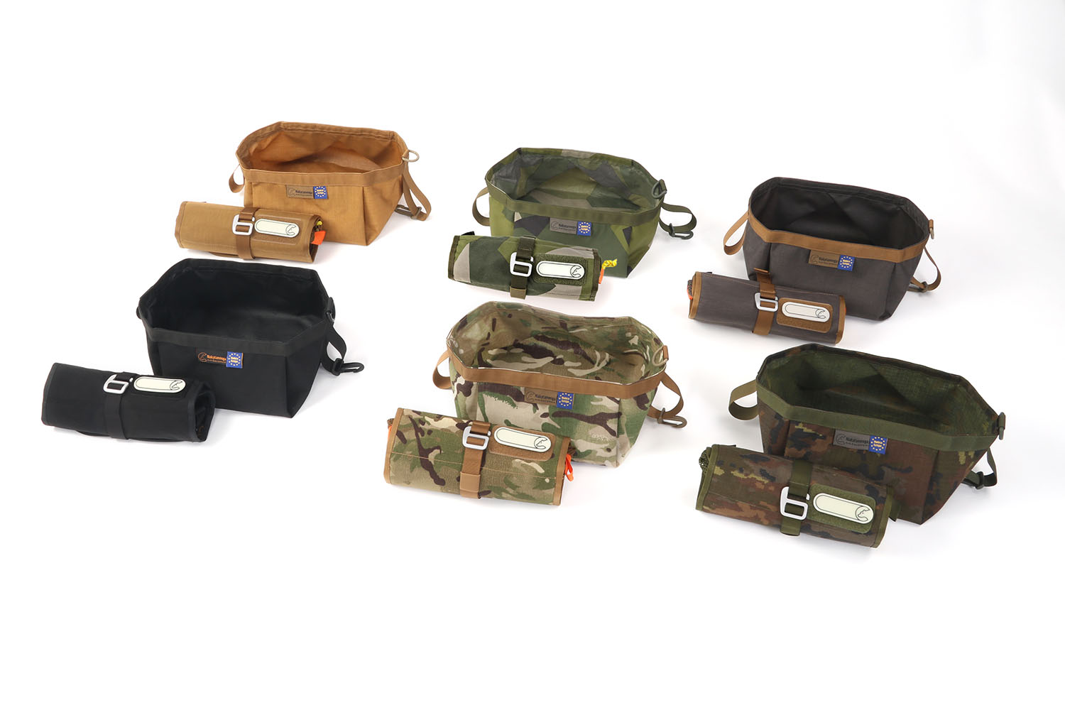 Set aus bestehend aus Faltschüssel und Tool Roll Wash, blackout, prepper Set aus bestehend aus Faltschüssel und Tool Roll Wash, blackout, prepper