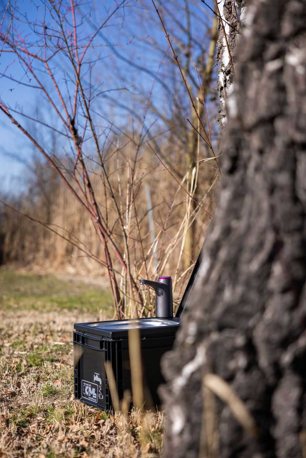 Waschbox, schwarz, outdoor