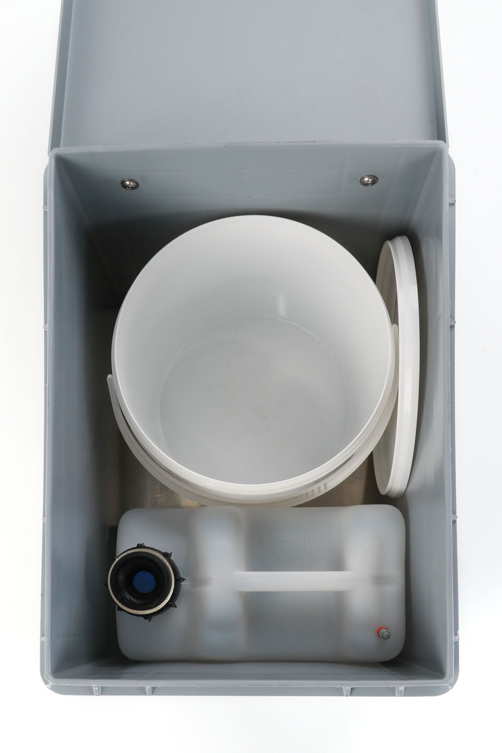 Komaland, Mini-Trocken-Trenn-Toilette, Innenansicht Komaland, Mini-Trocken-Trenn-Toilette, Innenansicht