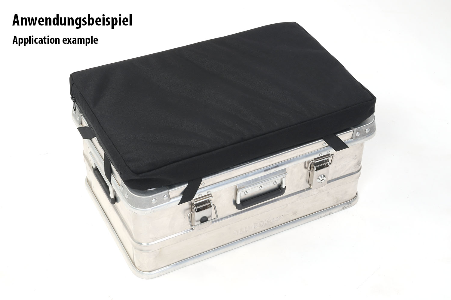 Sitzkissen, passend für Alubox, schwarz Sitzkissen, passend für Alubox, schwarz