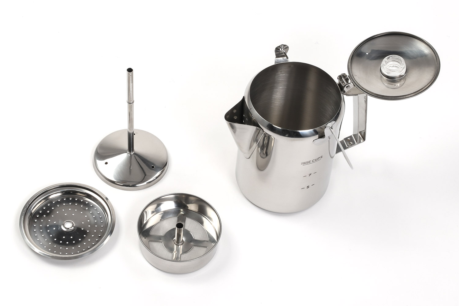 Kaffeekanne mit Filter / Perkolator Kaffeekanne mit Filter / Perkolator