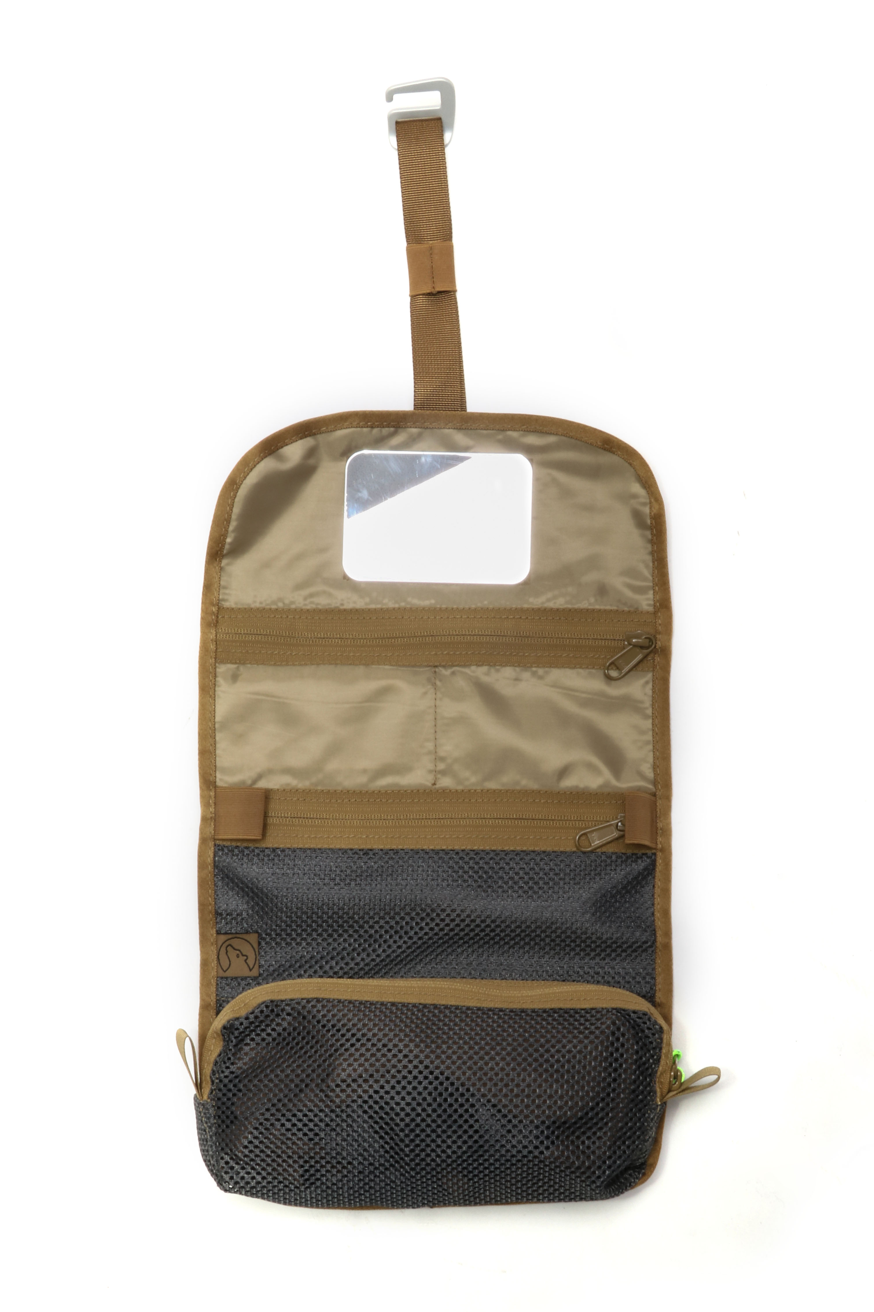 Tool Roll Wash aufgerollt, grau-coyote