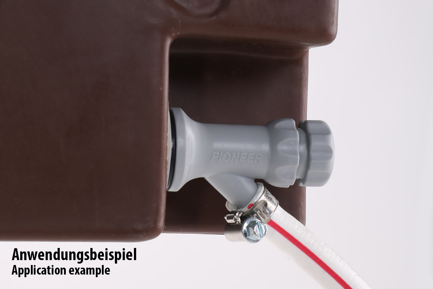 Befestigungsmöglichkeit, Schlauch am Ausgusshahn Befestigungsmöglichkeit, Schlauch am Ausgusshahn