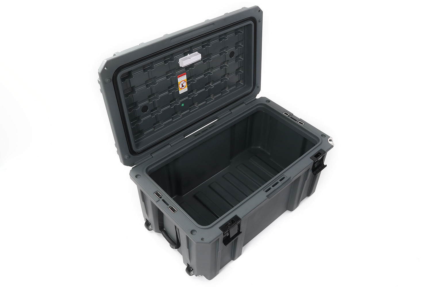 Transportbox mit Ventil, wasserfest, basaltgrau, 160l