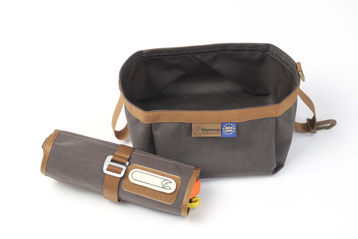 Nakatanenga Faltschüssel inkl. Tool Roll Wash, grau-coyote