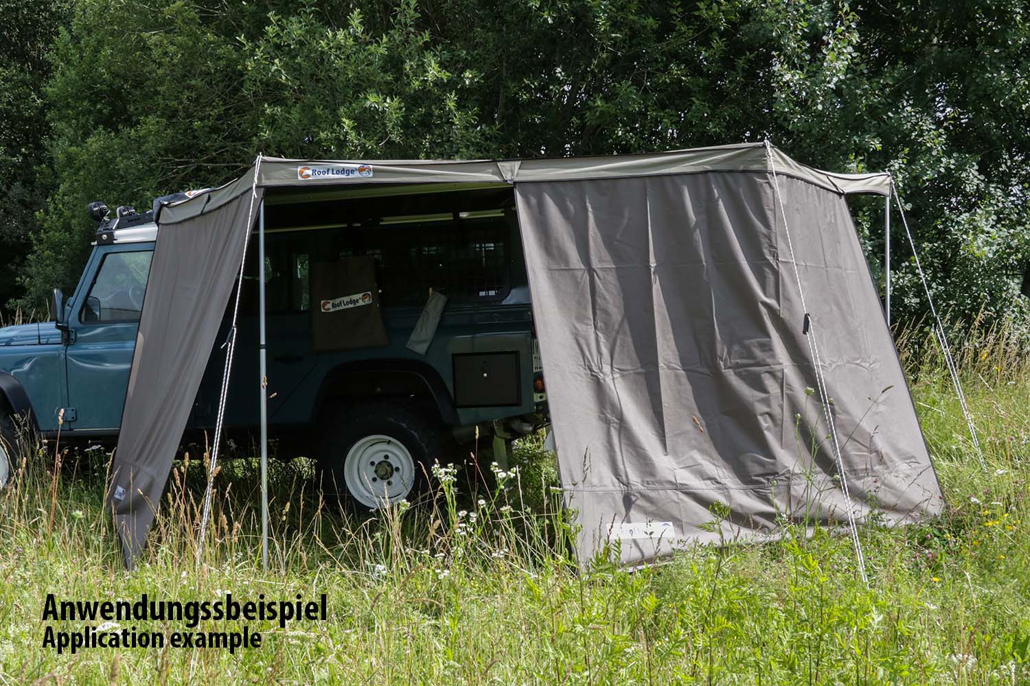 Seitenteile für Nakatanenga 270° Grad Markise steingrau Seitenteile für Nakatanenga 270° Grad Markise steingrau