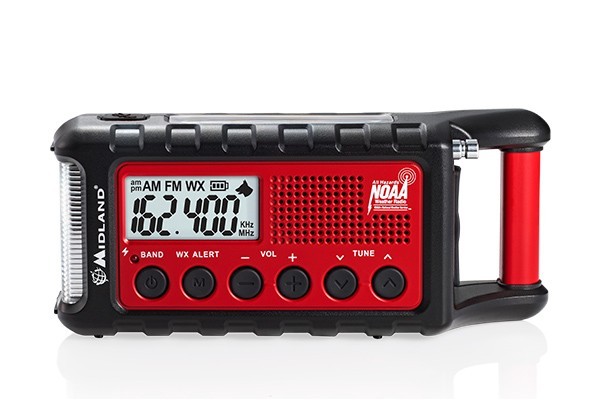 UKW/MW Radio, Midland ER300 Outdoor-Radio, mit Solar und Handkurbel, Survival Radio